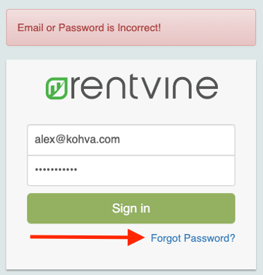 Forgot your Portal account password?